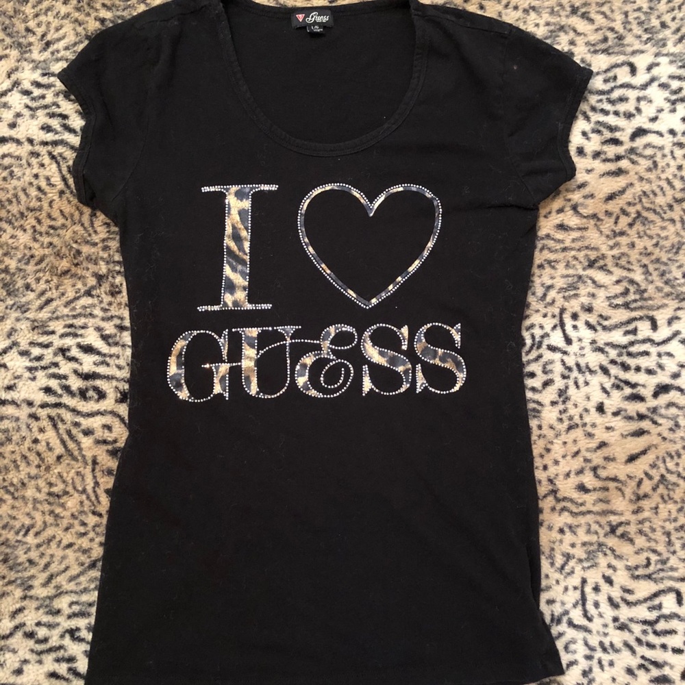 Guess “I heart Guess” T shirt